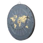 Laten we de wereldillustratie reizen dartbord (Voorkant Rechts)