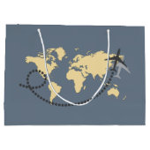 Laten we de wereldillustratie reizen groot cadeauzakje (Achterkant)