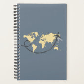 Laten we de wereldillustratie reizen planner (Voorkant)