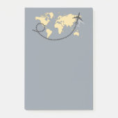 Laten we de wereldillustratie reizen post-it® notes (Voorkant)