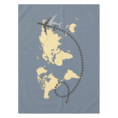 Laten we de wereldillustratie reizen tafelkleed (Voorkant)