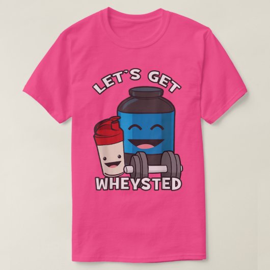 Laten we de wierige Kawaii Protein Shake krijgen, T-shirt (Design voorkant)