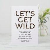 Laten we de Wilde Dierlijke Bachelorette Party hal Kaart (Staand voorkant)