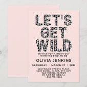 Laten we de Wilde Dierlijke Bachelorette Party hal Kaart (Voorkant / Achterkant)