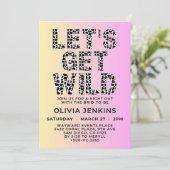 Laten we de Wilde Dierlijke Bachelorette Party hal Kaart (Staand voorkant)