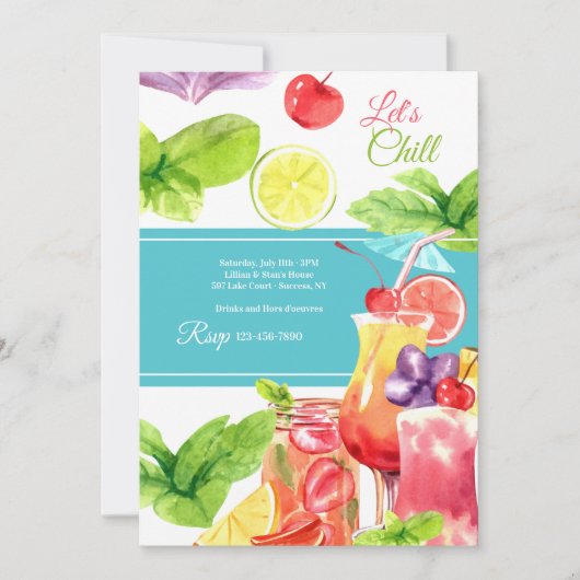 Laten we de zomer koelen kaart (Voorkant)