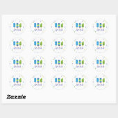 Laten we de zomer van de Chill vieren. Ronde Sticker (Vel)