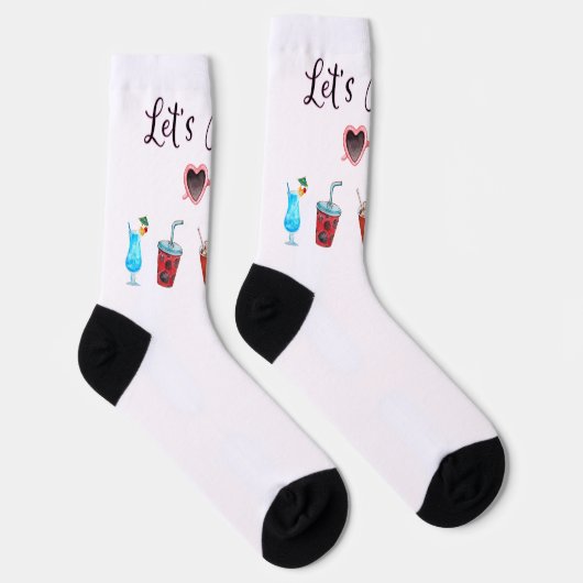 Laten we de zomervakantie Soiree houden Sokken (Rechts)