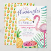 Laten we de zomervakantie vieren kaart (Voorkant / Achterkant)