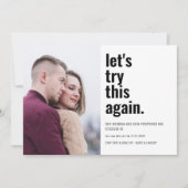 Laten we deze foto opnieuw proberen De datum wijzi Save The Date (Voorkant)