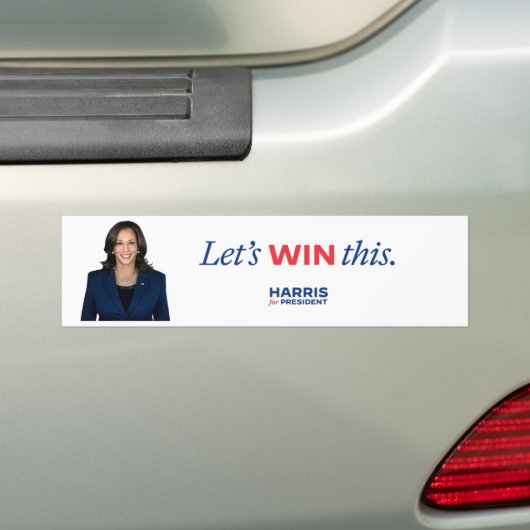 Laten we deze Harris winnen voor president 2024 Bumpersticker (Op auto)