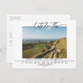 Laten we deze huwelijksverandering van datum doen briefkaart (Voorkant / Achterkant)