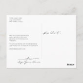 Laten we deze huwelijksverandering van datum doen briefkaart (Achterkant)