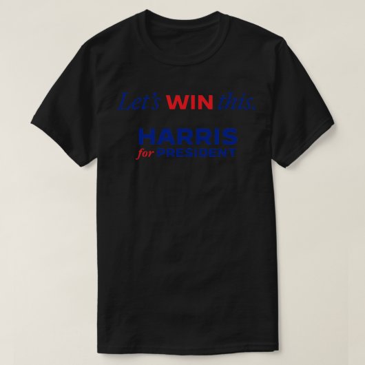 Laten we deze Kamala winnen voor 2024 T-shirt (Design voorkant)