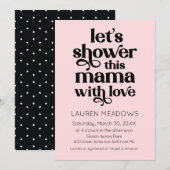 Laten we deze mama Typografie-uitnodiging tonen Kaart (Voorkant / Achterkant)