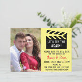 Laten we deze nieuwe grappige trouwupdate uitnodig kaart (Staand voorkant)