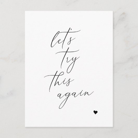 Laten we deze nieuwe wijziging van het Briefkaart  (Voorkant)