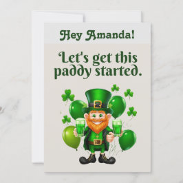 Laten we deze paddy aan de praat krijgen - St. Pat Kaart