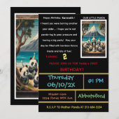 Laten we deze Panda-feestje beginnen! Kaart (Voorkant / Achterkant)