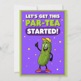 Laten we deze Par-Tea grappige augurk woordgrap ca Bedankkaart