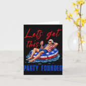Laten we deze Party Founded Pool Float USA 4 juli Kaart (Gele Bloem)