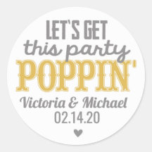 Laten we deze party poppin Stickers halen