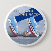 Laten we deze race winnen! Button (Voorkant)