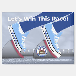 Laten we deze race winnen! Magneet