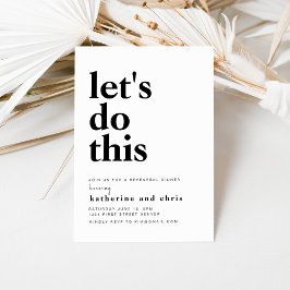 Laten we deze repetitie diner uitnodiging Sjabloon