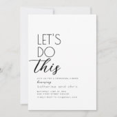 Laten we deze repetitie dineruitnodiging doen kaart (Voorkant)