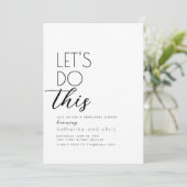 Laten we deze repetitie dineruitnodiging doen kaart (Staand voorkant)