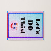 Laten we deze roze blauwe puzzel doen (Horizontaal)