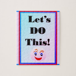 Laten we deze roze blauwe puzzel doen