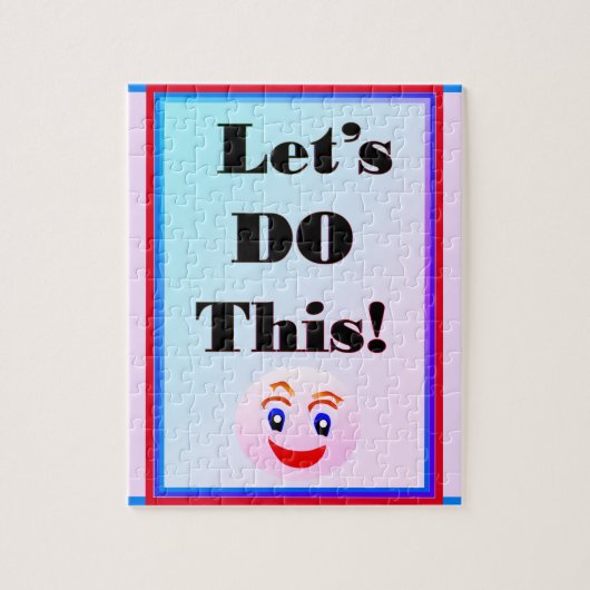 Laten we deze roze blauwe puzzel doen (Verticaal)