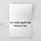 Laten we deze Valentijnsdag samen isoleren Aankondiging (Binnen)
