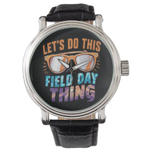 Laten we deze Velddag doen Zonnebril Leraar  Horloge