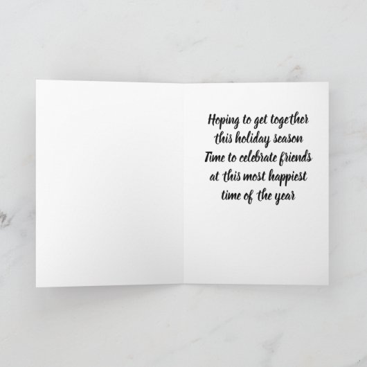 LATEN WE DEZE ZEE VAN DE VUURDAG SAMENWERKEN FEESTDAGEN KAART (Binnen)