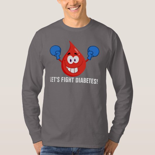 Laten we Diabetes bestrijden T-shirt (Voorkant)