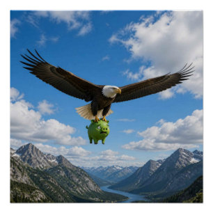 Laten we die vervelende varkens te pakken krijgen! perfect poster