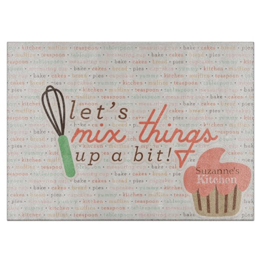 Laten we dingen op de snijtafel mengen snijplank (Voorkant)