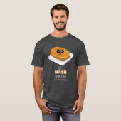 Laten we dingen uithakken - Cute Hash Brown Pun T-shirt (Voorkant volledig)