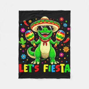 Laten we dinosaur feestje cinco de mayo jongens ki fleece deken