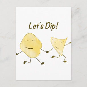 Laten we Dip! Briefkaart