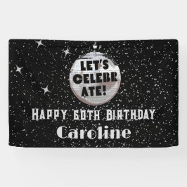 Laten we Disco Ball vieren 60 JAAR Verjaardag Spandoek