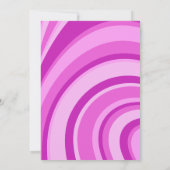 Laten we Disco Groovy Wave Retro 70s Paarse Verjaa Kaart (Achterkant)