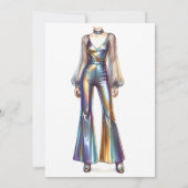 Laten we Disco Retro verjaardagsfeest vieren Kaart (Achterkant)