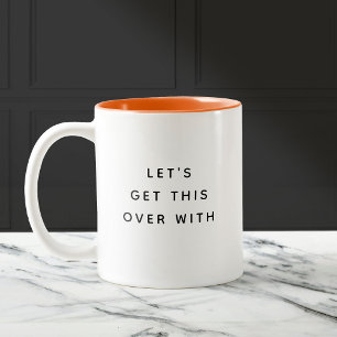 Laten we dit afhandelen met Grappige Schattigee Tr Tweekleurige Koffiemok