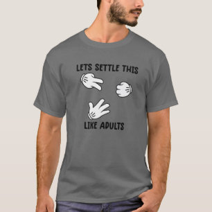 Laten we dit als volwassen rotatieschaar regelen t-shirt