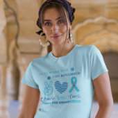 Laten we dit diabetesbewustzijn van november blauw t-shirt