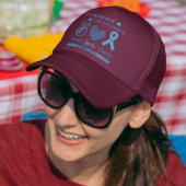 Laten we dit diabetesbewustzijn van november blauw trucker pet